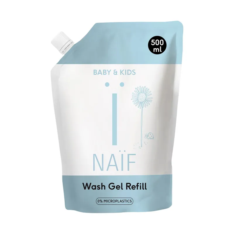 Naïf Reinigungs-Waschgel für Babys und Kinder - Nachfüllpackung 500 ml