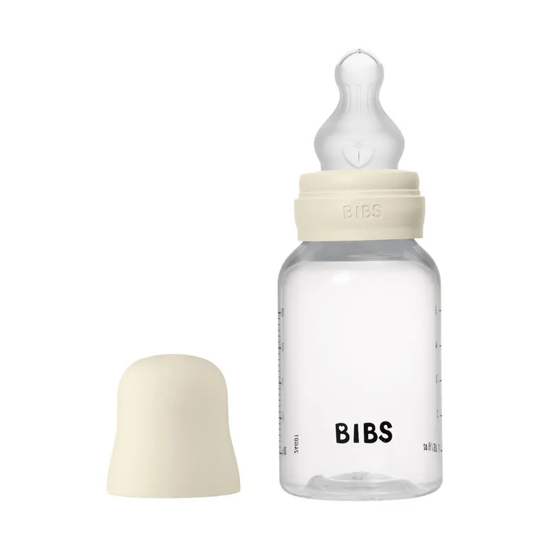 Bibs Flasche - Slow Flow - 150 ml - Silicone - Ivory