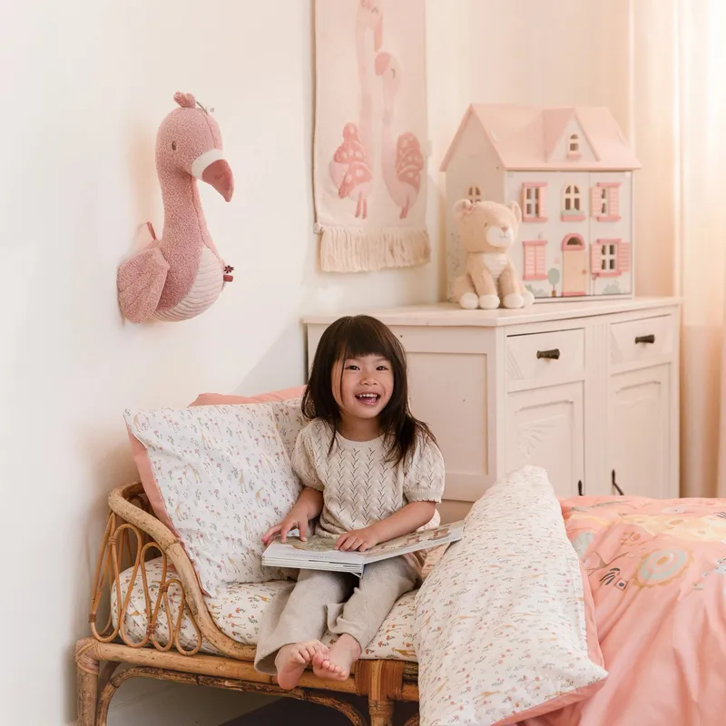 Little Dutch Blooming Safari Bettbezug - 120 x 150 cm - Rosa