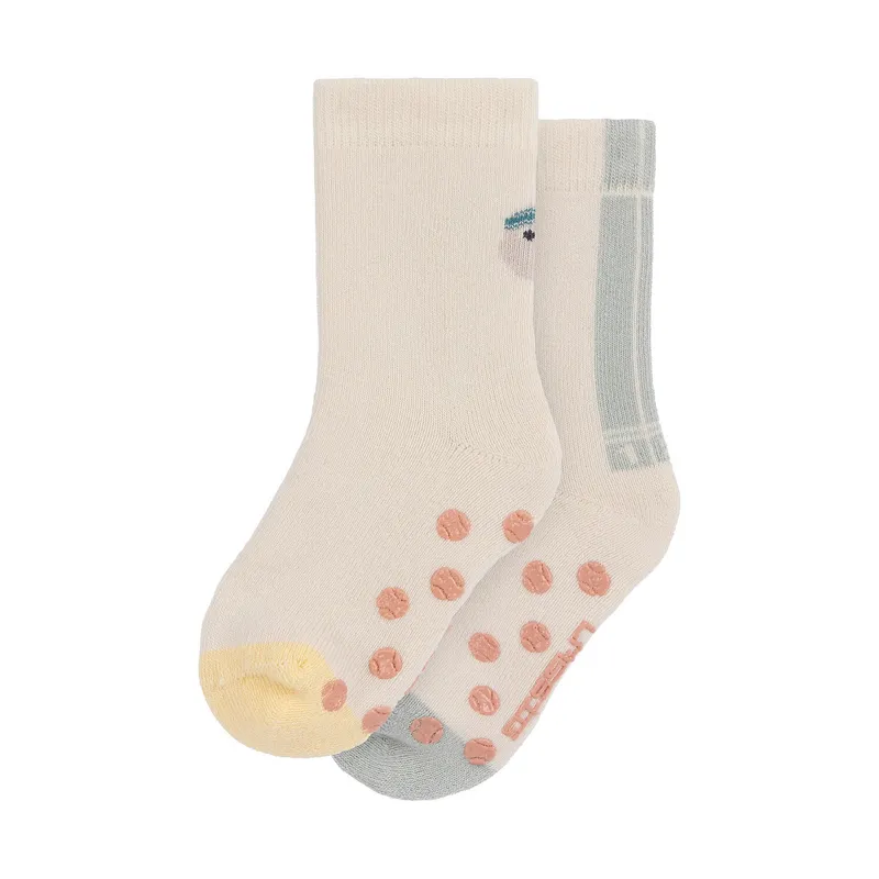 Laessig Anti-Rutsch Socken GOTS – 2 Stück – Duck – Gr. 23-26