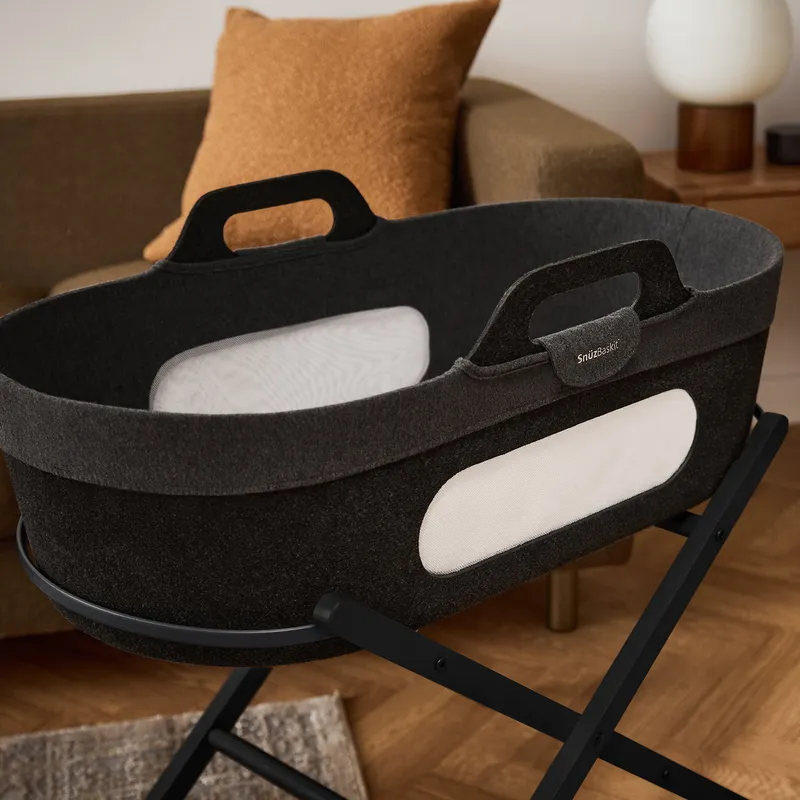 Snüz SnüzBaskit Moses Basket + Stand Set -Graphite/Graphite