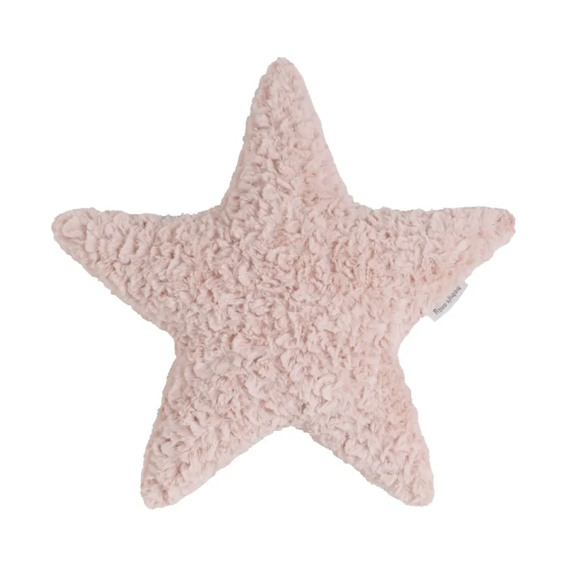 Baby's Only Kissen - Stern Teddy - Snow - Altrosa