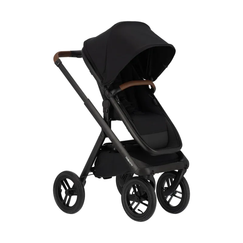 Dubatti One E6 Kinderwagen Dark Brown | Kindersitz| Base