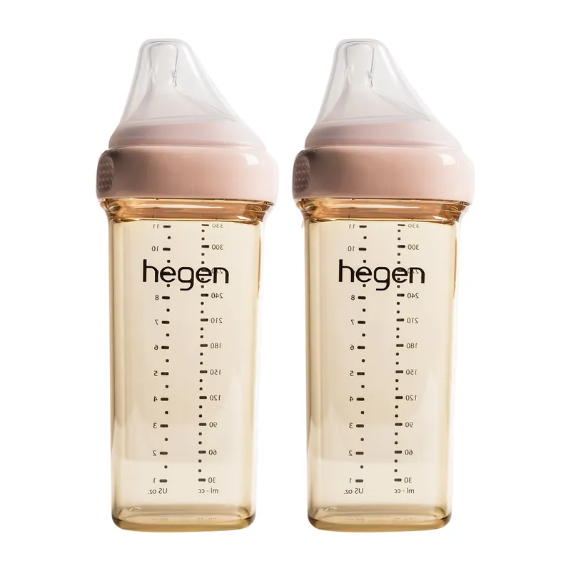Hegen Babyflasche PPSU – 330 ml – 2er-Pack – Rosa