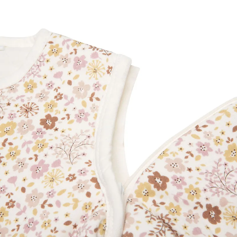 Jollein Baby Schlafsack mit abnehmbaren Ärmeln - Flower Fairies - 70 cm