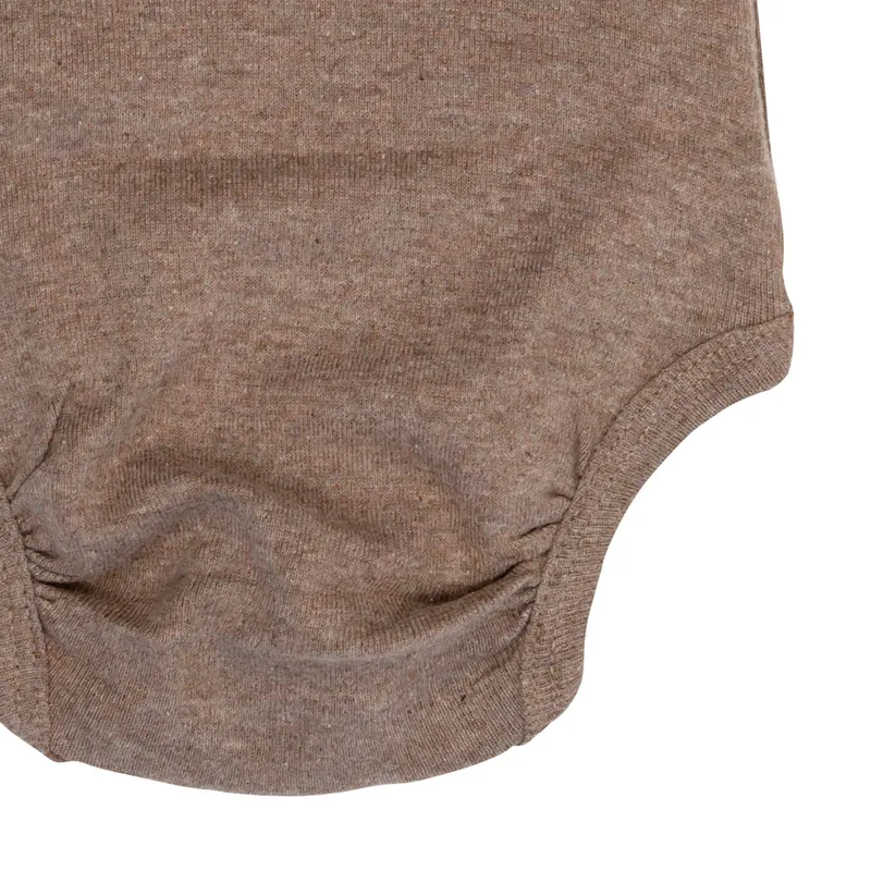Lodger Babybody Langarm - Melange - Größe 62 - Buffalo