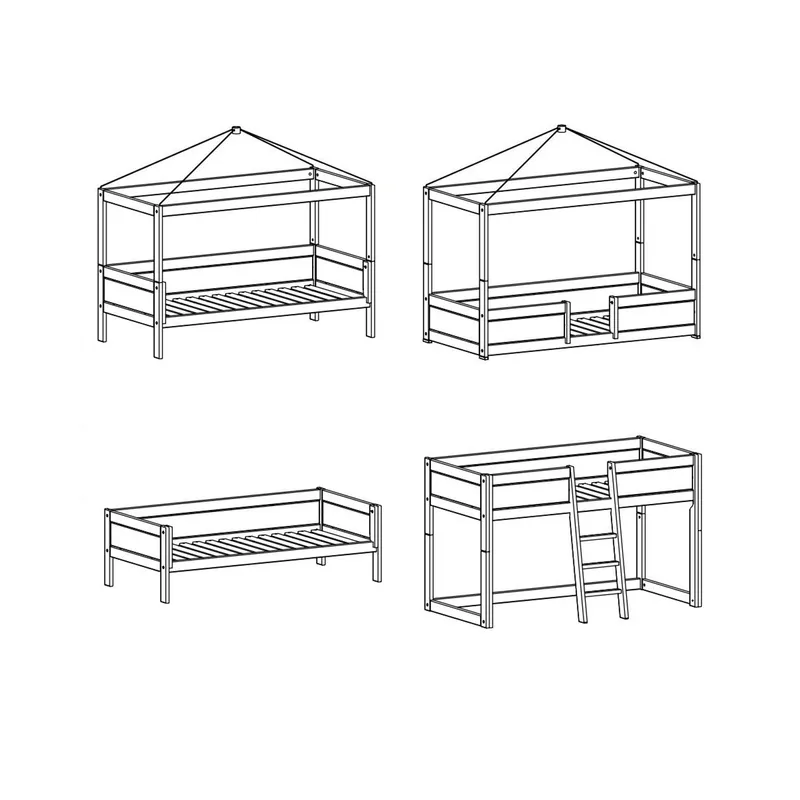 LIFETIME Kidsrooms 4 in 1 Bettkombination