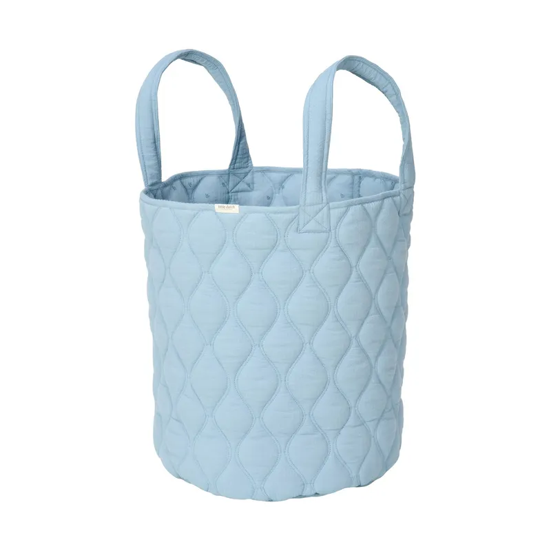 Little Dutch Aufbewahrungskorb Groß – Pure – Denim Blue – 35 x 45 cm