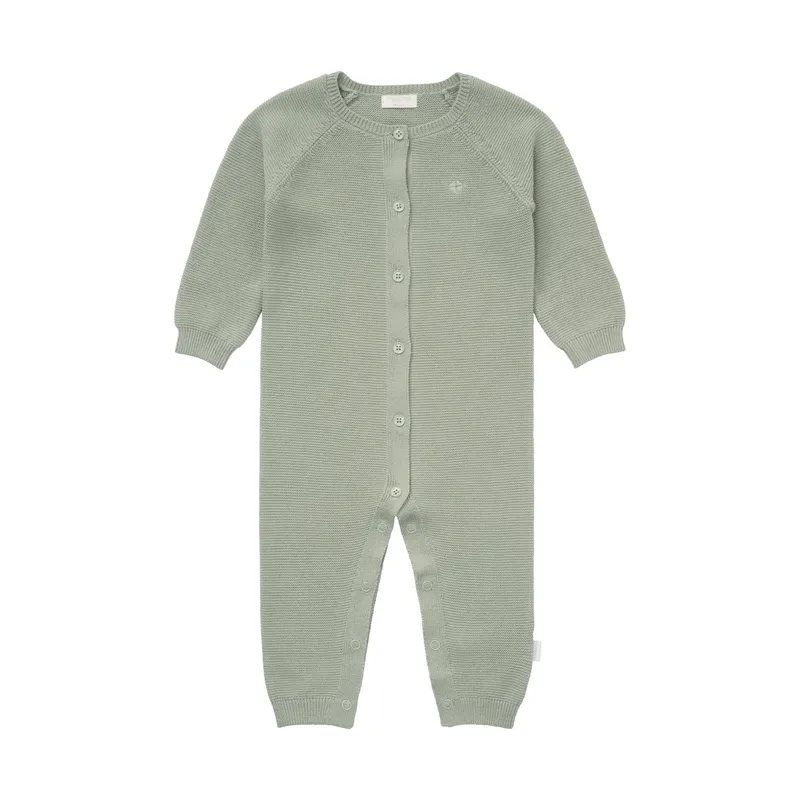 Noppies Monrovia Langarm Strampler – Größe 44 – Iceberg Green