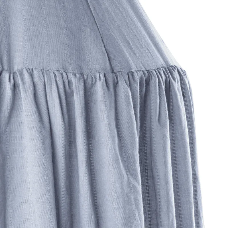 Sebra Betthimmel - Dobby Weave - Dusty Blue