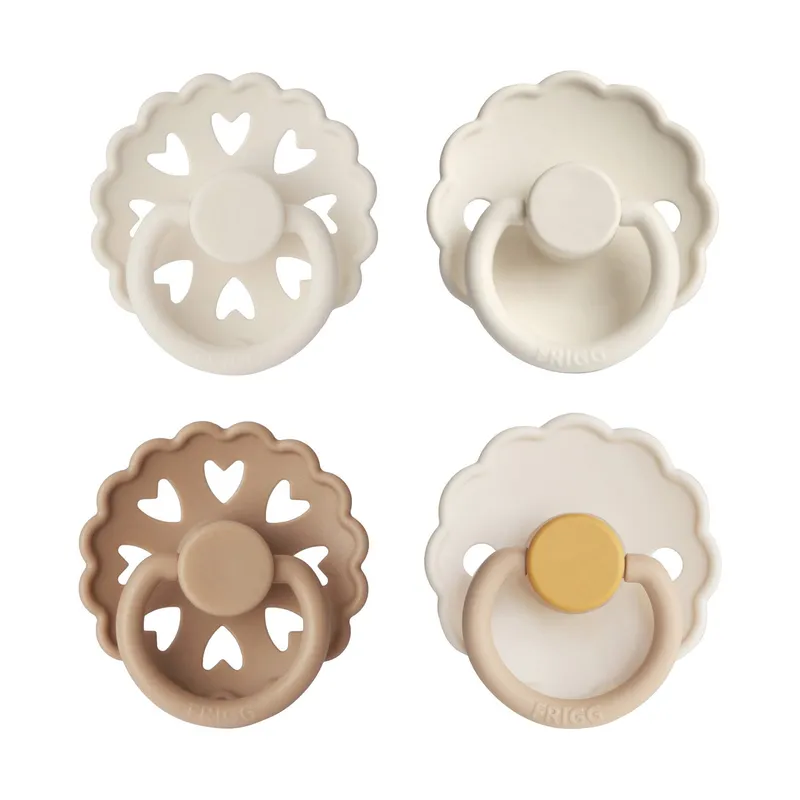 FRIGG Schnuller - 4er-Pack - Snowflake Dream - Silikon - 6–18 Monate