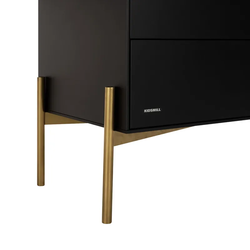Kidsmill Boutique Kommode Schwarz / Brass