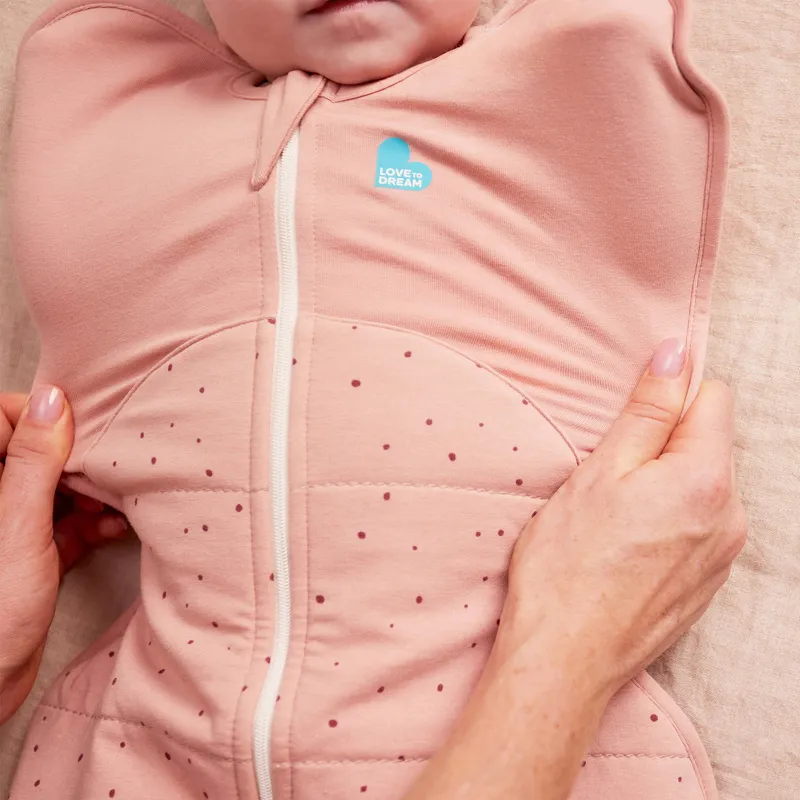 Love To Dream SwaddleUp™ 2.5 TOG - Stufe 1 - Größe M - Rose Pebble