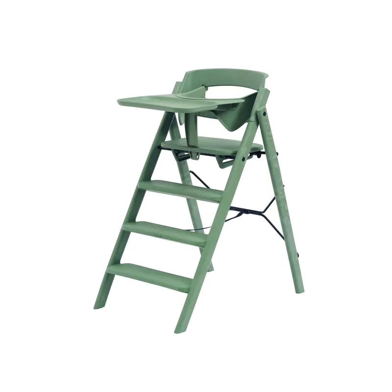 Kaos Klapp Sicherheitsbügel & Essbrett-Set – Recycling-Kunststoff – Mineral Green