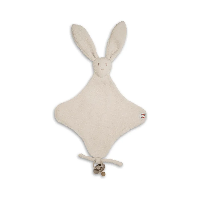 Lodger Schnullertuch - Bunny Teddy Fleece - Birch