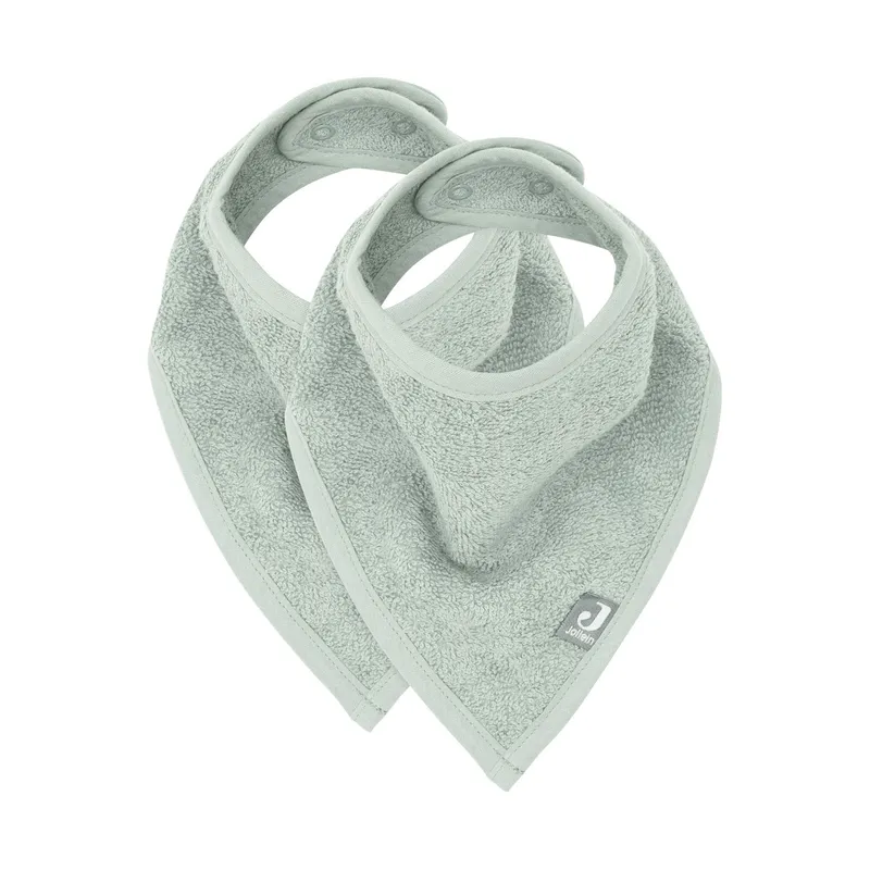 Jollein Bandana Lätzchen - 2 Stück - Ash Green