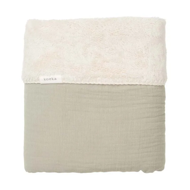 Koeka Faro Babydecke - Teddy - Sage