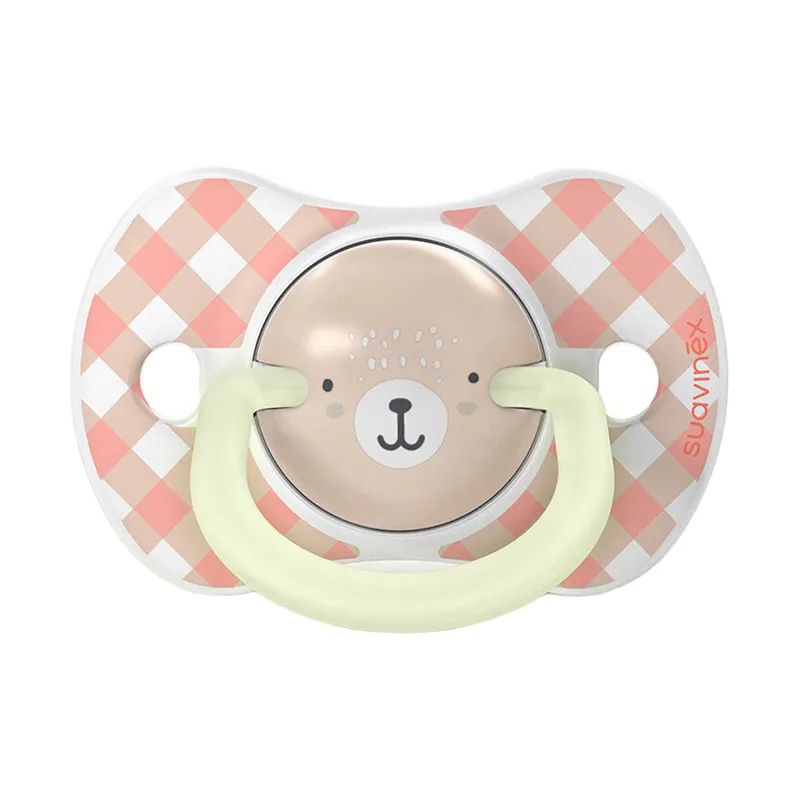 Suavinex Schnuller - Wild & Free SX Pro - 0‑6 Monate - 2 Stück - Silikon - Rosa Glow In The Dark