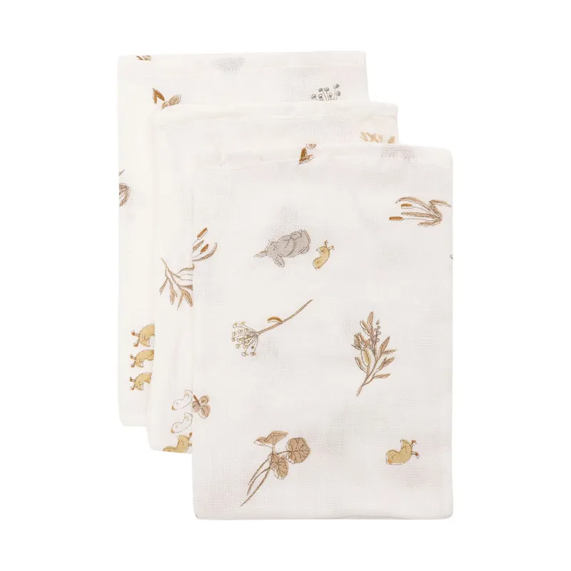 Jollein Riverside Waschlappen - 3 Pack - 15 x 20 cm - Hydrophil