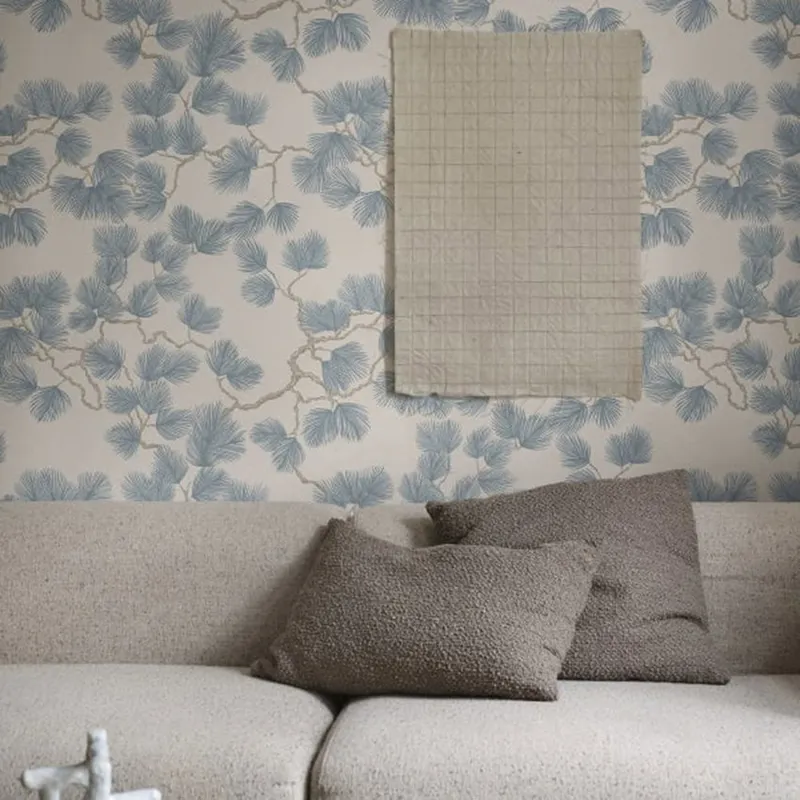 Sandberg Pine Tapete - Misty Blue