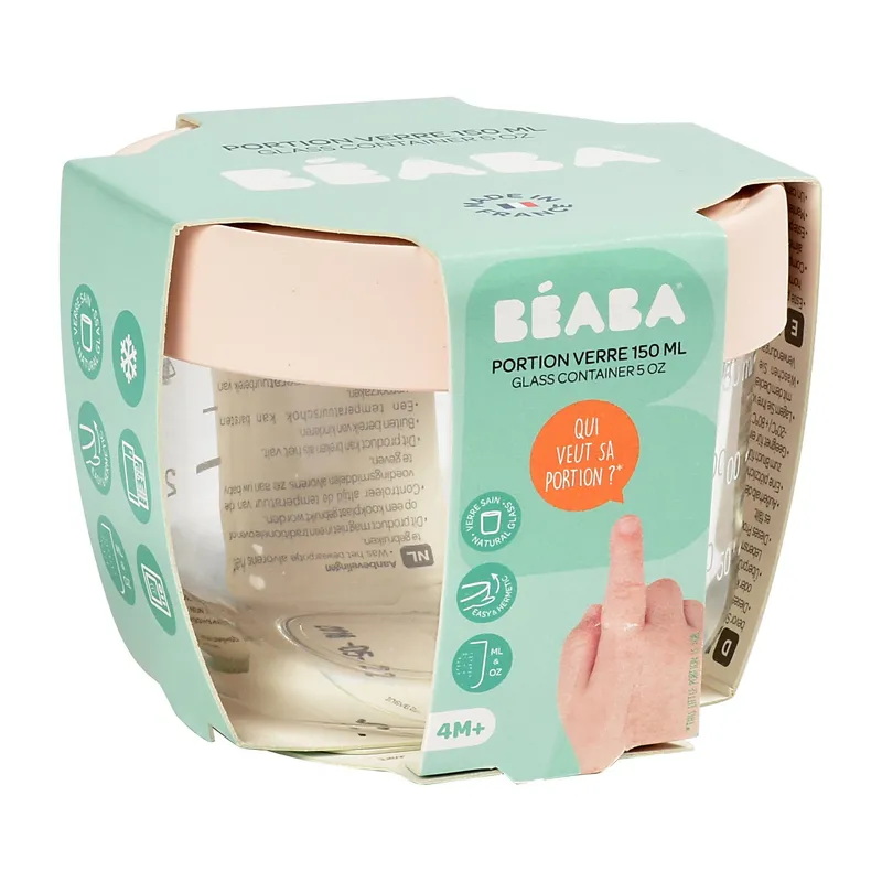 Beaba Glasgefäß 150 ml Rosa