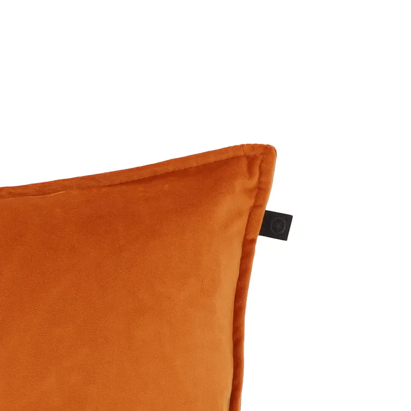 Overseas Middlestitch Kissen - 45 x 45 cm – Samt – Orange
