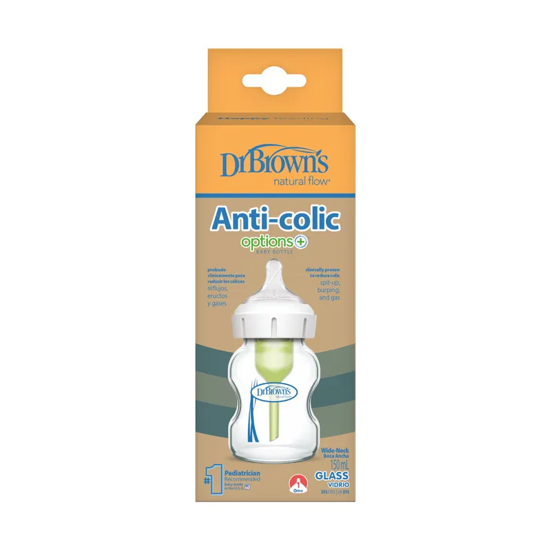 Dr. Brown’s Babyflasche Weithals Glas - Options+ - 150 ml