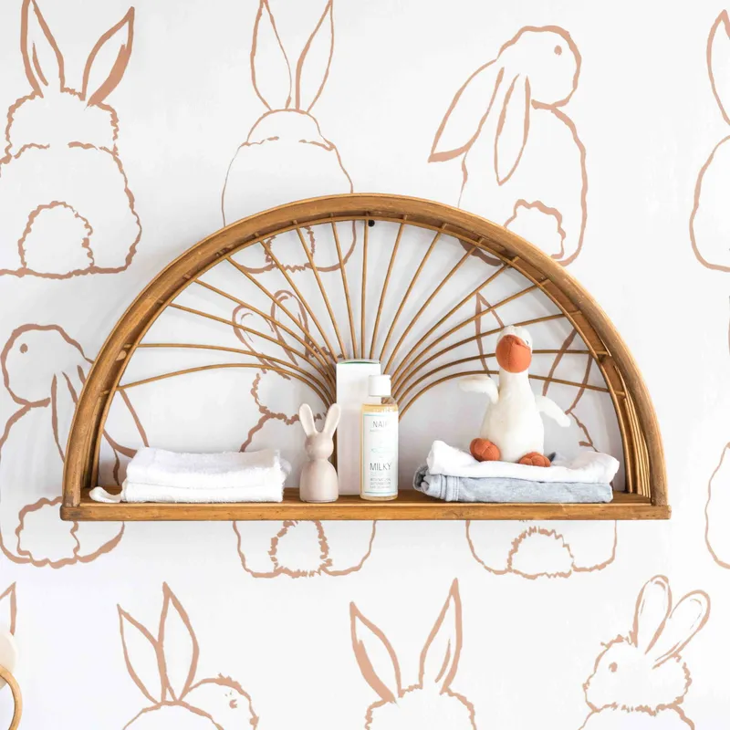 KidsDepot Maya Rattan Wandregal