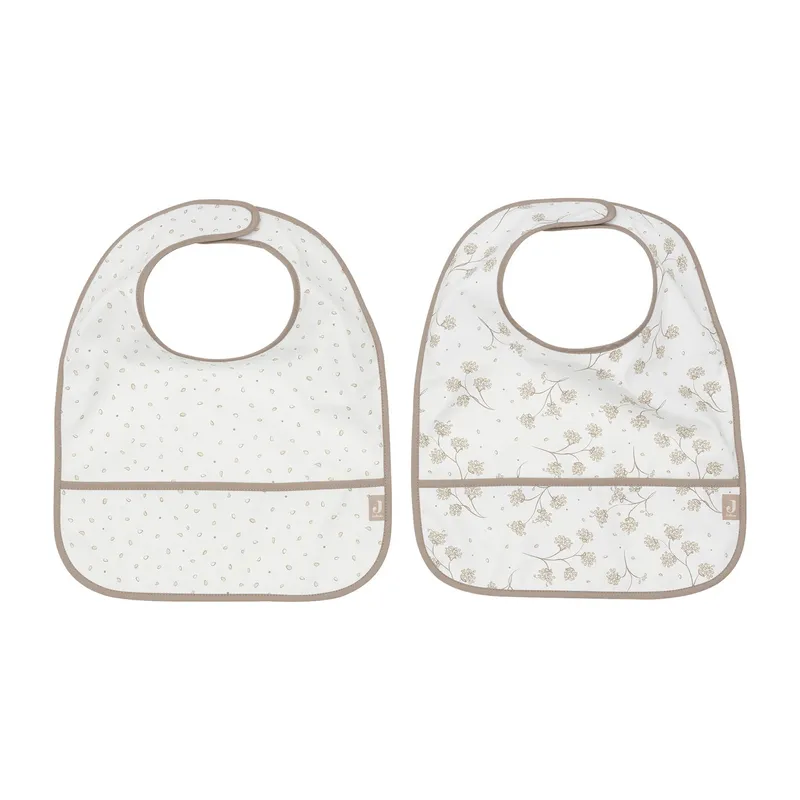 Jollein Lätzchen Waterproof - Leafy Dreams - 2 Stück