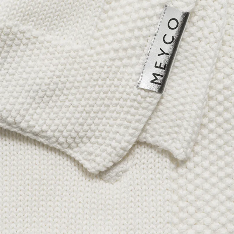 Meyco Babydecke Knots Offwhite 75 x 100 cm