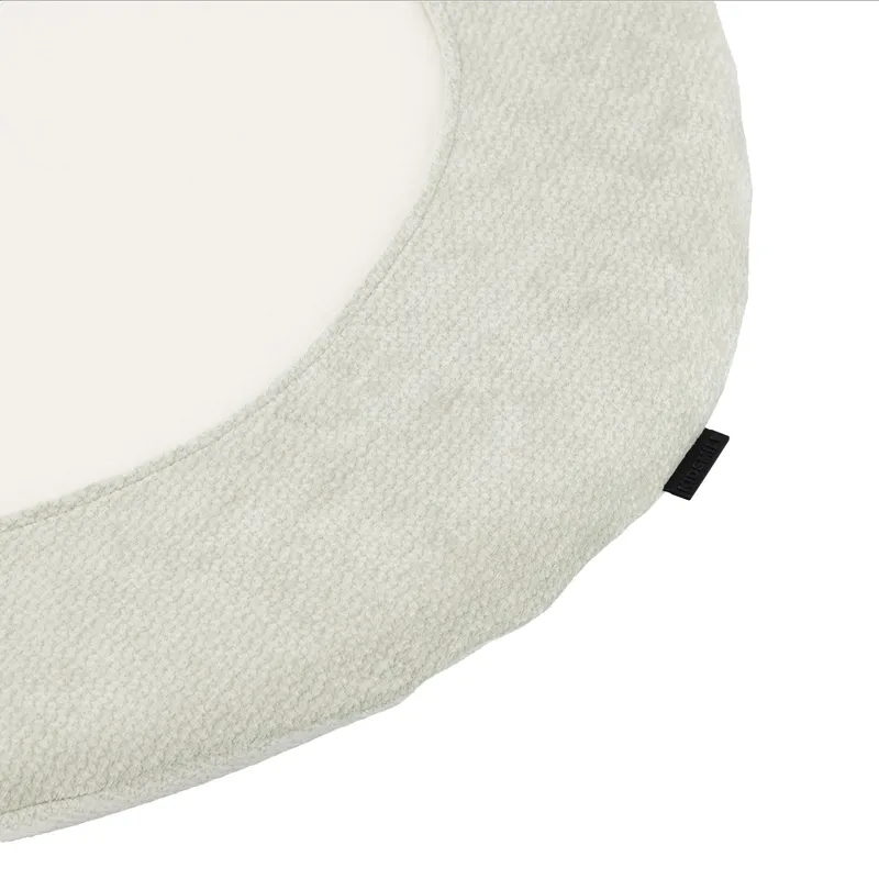 Kidsmill Laufstall Matratzenbezug Rund - Chenille - Ø 90 cm - Sage Green