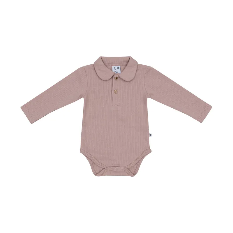 Klein Baby Polo Babybody Ripp - Größe 74 - Fawn