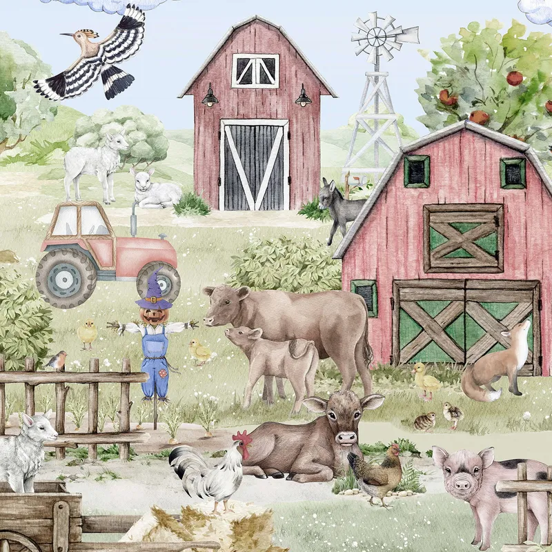 Creative Lab Amsterdam Farm Fototapete - 389,6 x 280 cm