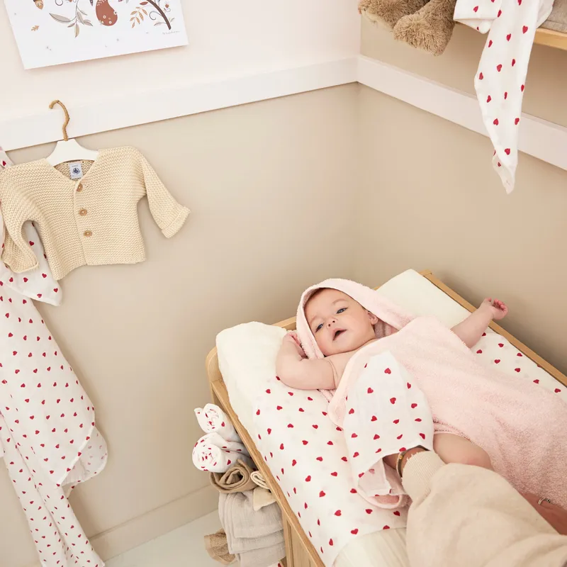 Meyco Sweet Heart Swaddle - 120 x 120 cm - 2-Pack - Rot