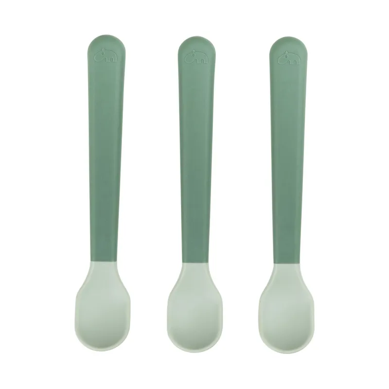Done By Deer Easy Grip Löffel - 3 Stück - Green