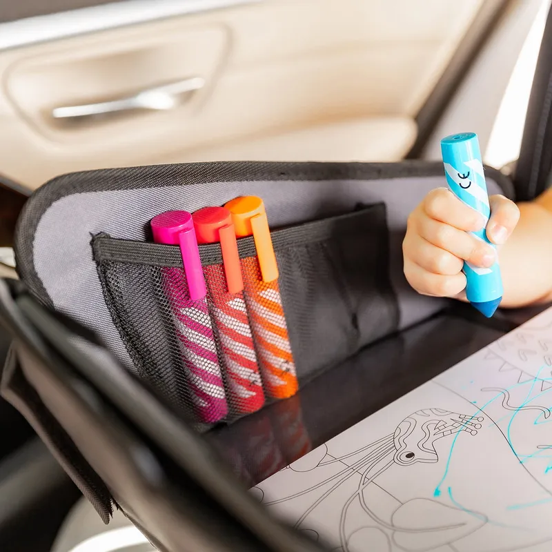 Yrda Travel Tray Reisetisch für Kinder - Faltbar - Schwarz