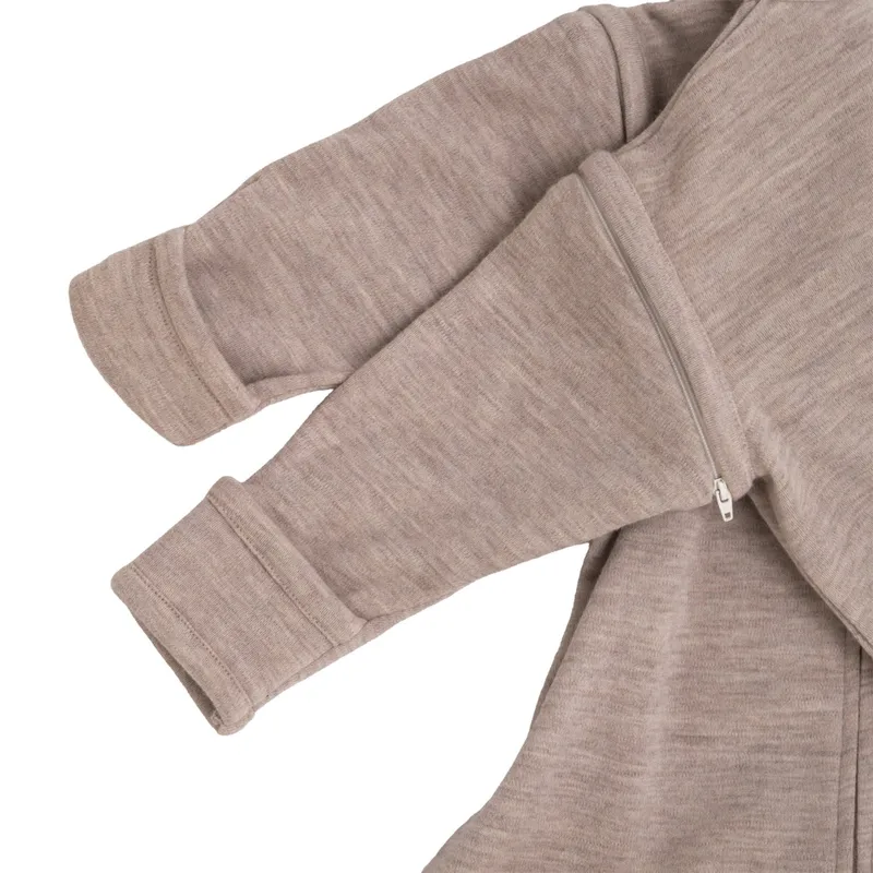 Baby's Only Meadow Schlafsack mit abnehmbaren Ärmeln – 110 cm – Merino Fine – Sand