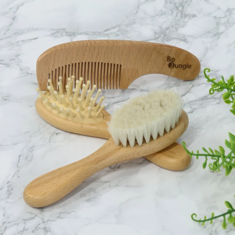 Bo Jungle Baby Care Bürstenset– Natur