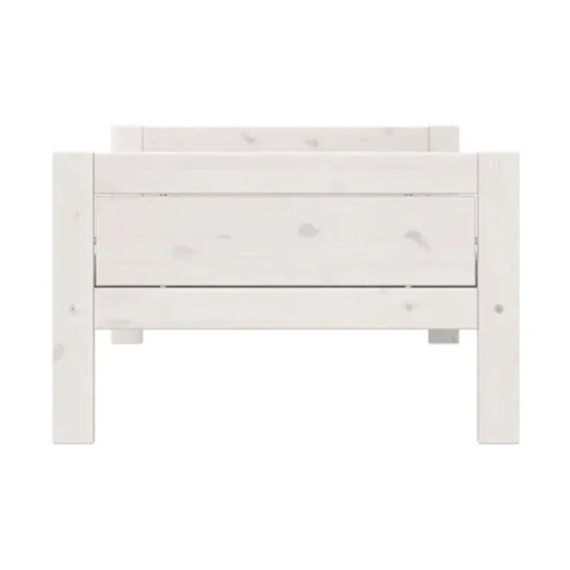 LIFETIME Einzelbett - Premium Lattenrost- 90x200 cm - White Wash