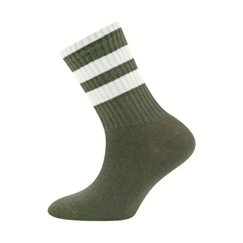 Ewers Tennissocken – Gerippt/Ringförmig – Olivgrün – Größe 27/30