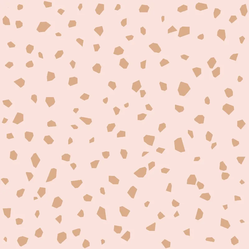 Estahome Terrazzo Tapete - 0,53 x 10,05 m - Zartrosa / Rosegold