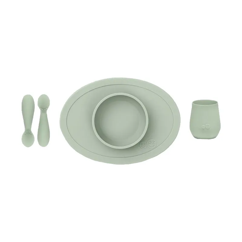 EZPZ Silikon Dinnerset Sage