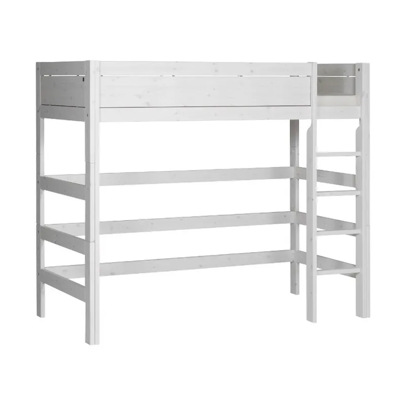 LIFETIME Kidsrooms Hochbett mit gerader Leiter, Whitewash