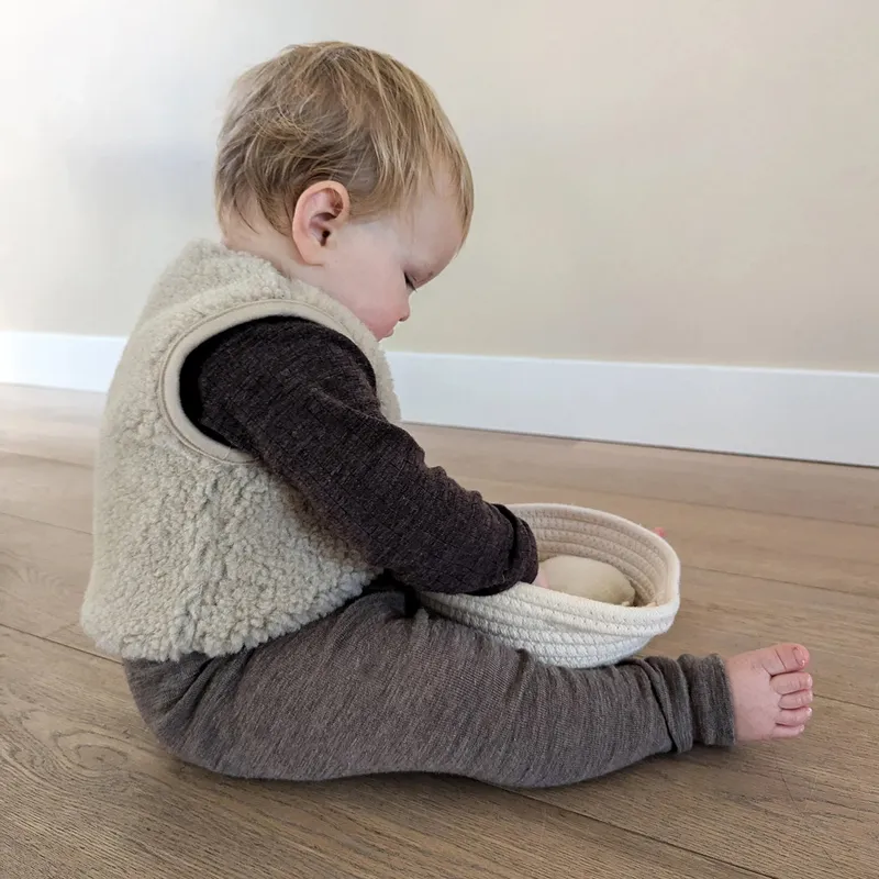 Alwero Babyweste - Lulu Light - Größe 80/86 - Sand Brown