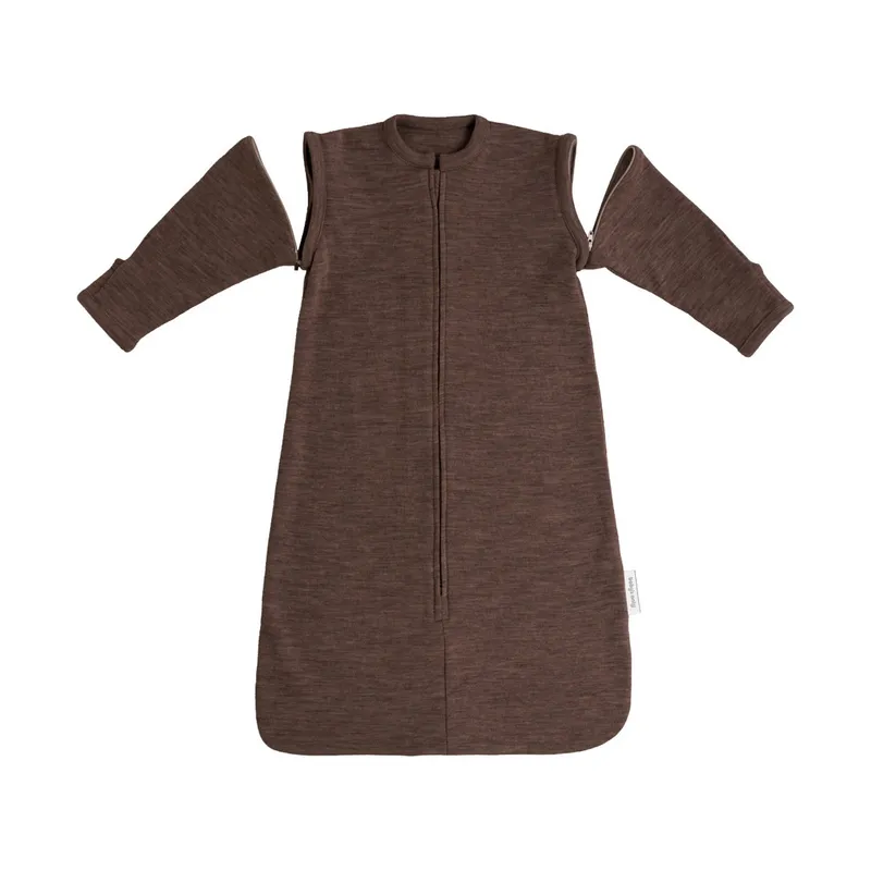 Baby's Only Meadow Schlafsack mit abnehmbaren Ärmeln – 110 cm – Merino Fine – Taupe