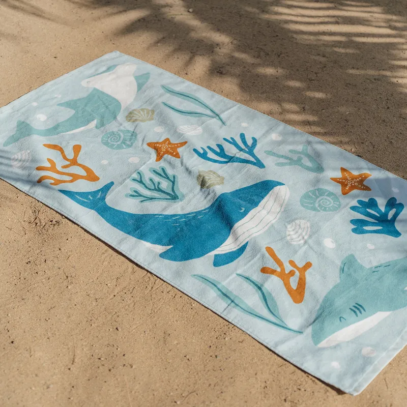 Little Dutch Ocean Dreams Badetuch - Blau