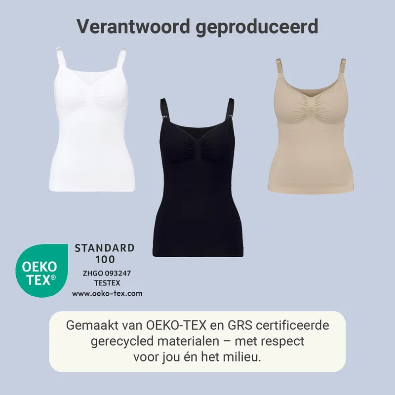 Carriwell Stillunterhemd - Gr. XL - Schwarz