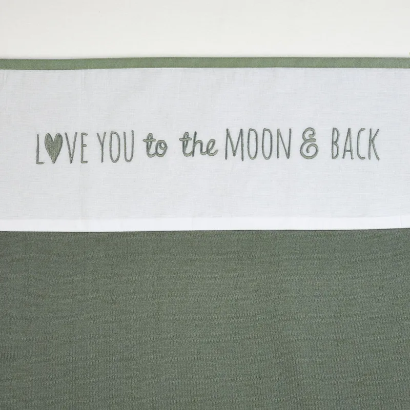 Meyco Love You To The Moon & Back Babylaken Forest Green