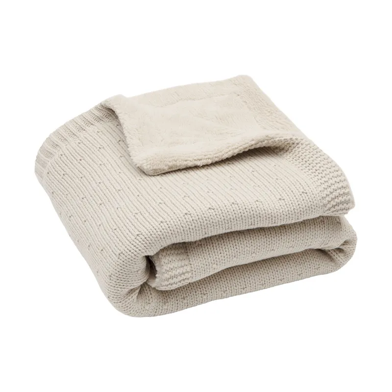 Jollein Babydecke - Sprinkle Knit / Fluffy - 75 x 100 cm - Sand