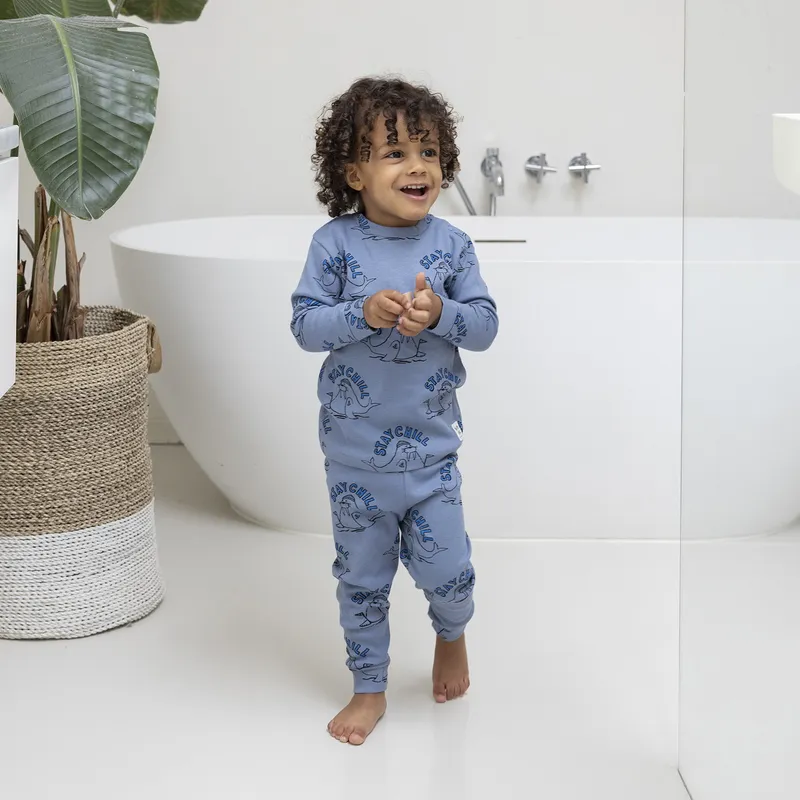 Feetje Willy Walrus Pyjama - Gr. 122- Blau